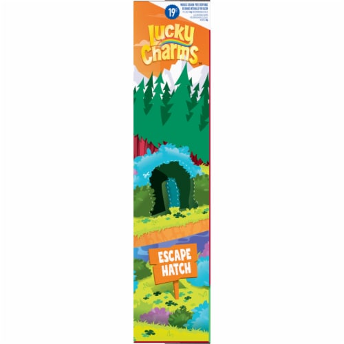 General Mills Lucky Charms Giant Size Cereal Perspective: top