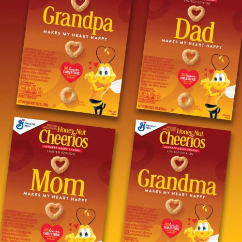 General Mills Honey Nut Cheerios Cereal Perspective: top