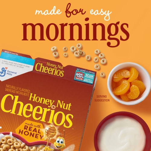 General Mills Honey Nut Cheerios Giant Size Cereal Perspective: top