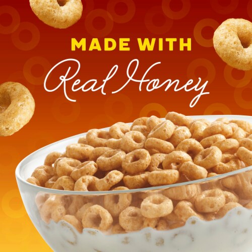General Mills Honey Nut Cheerios Heart Healthy Breakfast Cereal Giant Size Perspective: top