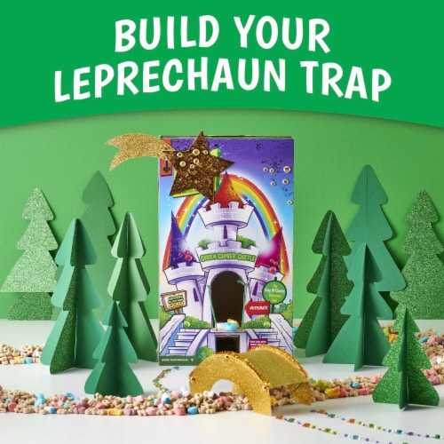 Lucky Charms Gluten Free St. Patricks Day Cereal with Marshmallows Perspective: top