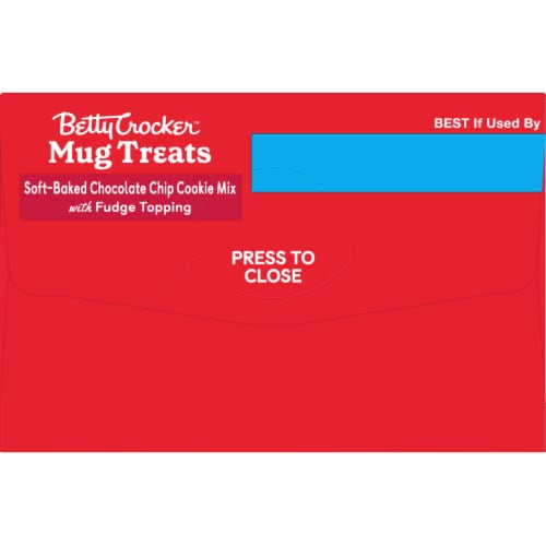 Betty Crocker™ Chocolate Chip Cookie Mix with Fudge Topping Mug Treats Perspective: top