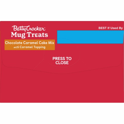 Betty Crocker™ Chocolate Caramel Cake Mix with Caramel Topping Mug Treats Perspective: top