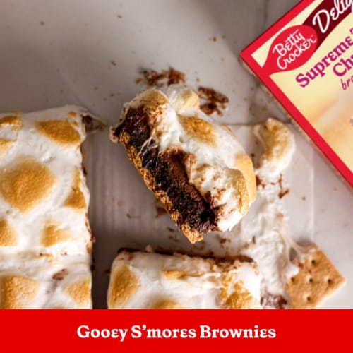 Betty Crocker Delights Supreme Triple Chunk Brownie Mix Perspective: top