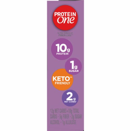 Protein One 90 Calorie Chocolate Fudge Keto Friendly Protein Bars Perspective: top