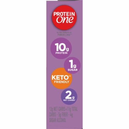 Protein One 90 Calorie Strawberries and Cream Keto Friendly Protein Bars Perspective: top