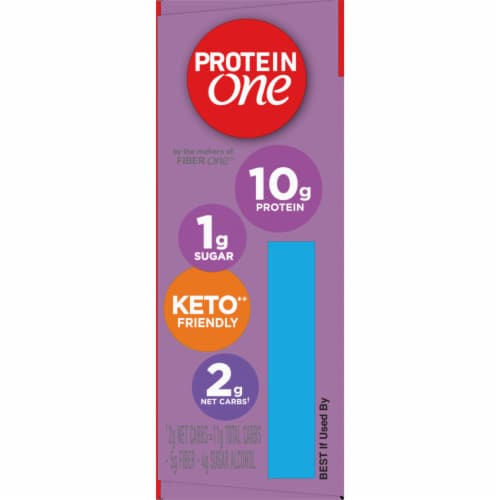 Protein One Strawberries and Cream 90 Calorie Protein Bars Keto Friendly Snack Bars Perspective: top