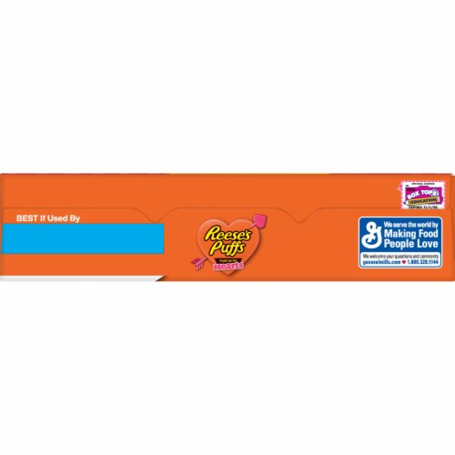 Reese's Puffs Limited Edition Hearts Cereal Perspective: top