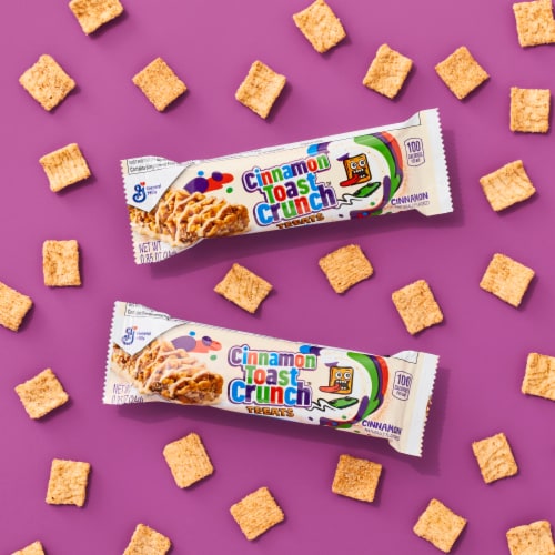 Cinnamon Toast Crunch Breakfast Cereal Treat Bars Snack Bars Perspective: top
