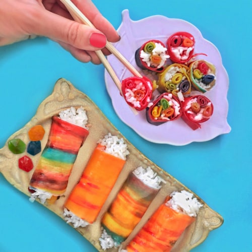 Fruit Roll-Ups Fruit by the Foot Gushers Snacks Variety Pack Perspective: top