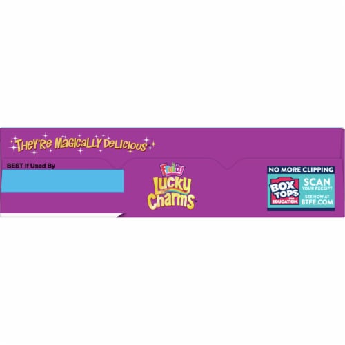 Lucky Charms Fruity Sweetened Corn Cereal with Marshmallows Perspective: top