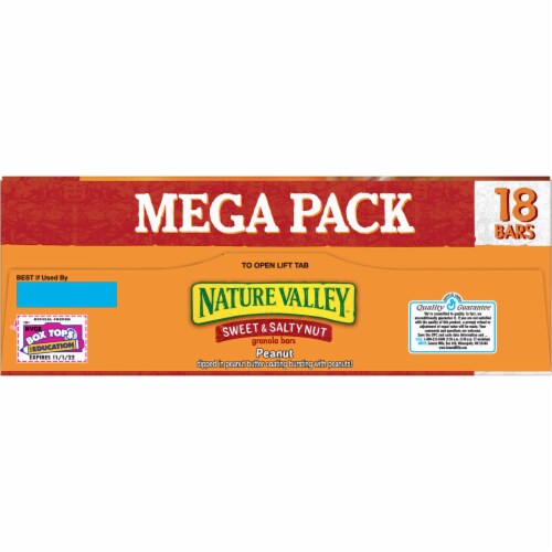 Nature Valley Sweet & Salty Nut Peanut Granola Bars Perspective: top