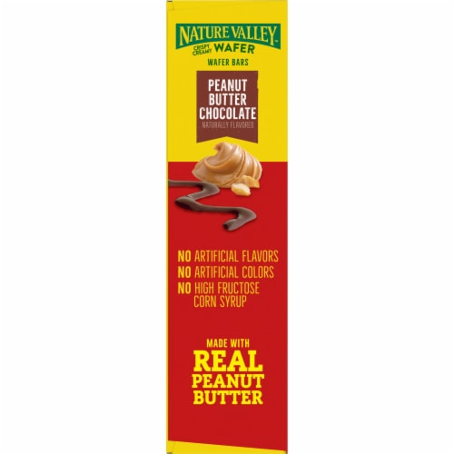 Nature Valley Wafer Peanut Butter Chocolate Wafer Bars Perspective: top