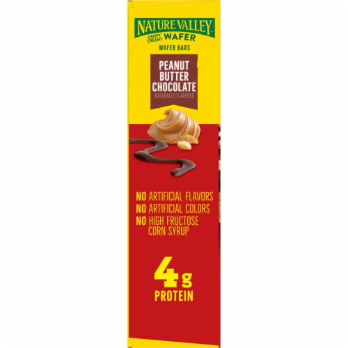 Nature Valley Wafer Peanut Butter Chocolate Wafer Bars Perspective: top