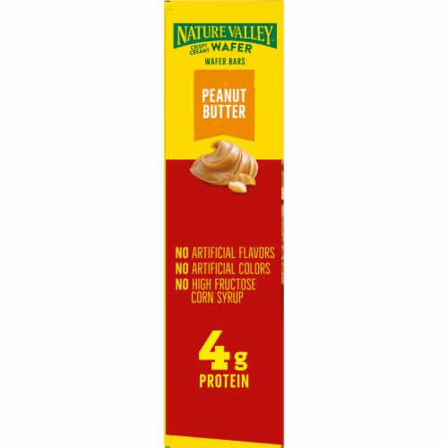 Nature Valley Crispy Creamy Wafer Peanut Butter Snack Bars Perspective: top