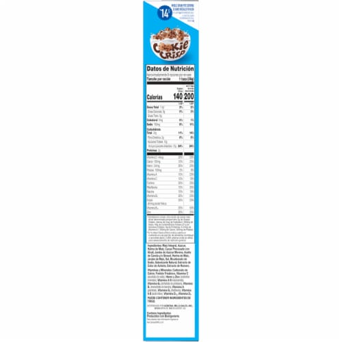 General Mills Cookie Crisp Cereal Perspective: top