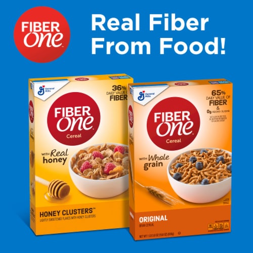 General Mills Fiber One Original Bran Cereal Perspective: top