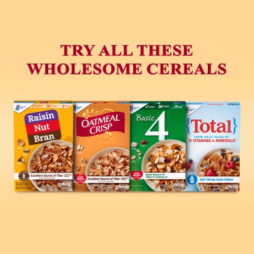 Basic 4 Heart Healthy with Fiber and Whole Grain Fruit and Nut Cereal Perspective: top