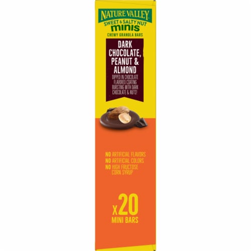 Nature Valley Dark Chocolate Peanut Almond Chewy Mini Granola Bars Perspective: top