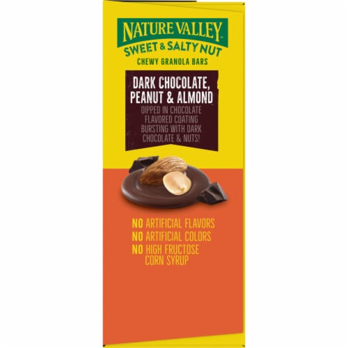 Nature Valley Sweet and Salty Dark Chocolate Peanut Almond Nut Bars Perspective: top