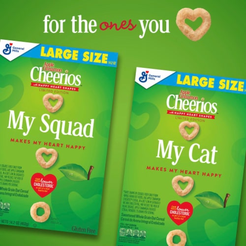 Apple Cinnamon Cheerios Heart Healthy Cereal Perspective: top