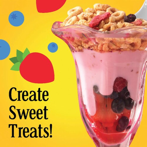 General Mills Very Berry Cheerios Large Size Cereal Perspective: top