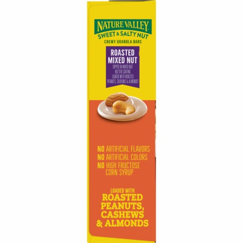 Nature Valley Sweet & Salty Nut Roasted Chewy Granola Bars Perspective: top