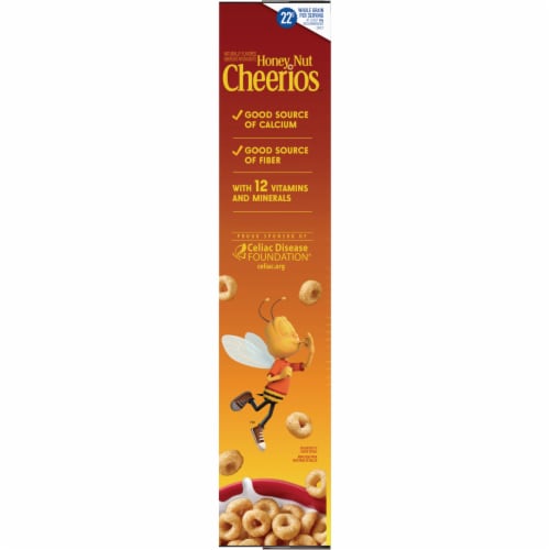 Honey Nut Cheerios Whole Grain Oat Gluten Free Cereal Perspective: top