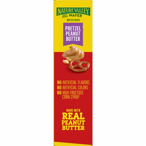 Nature Valley Wafer Pretzel Peanut Butter Wafer Bars Perspective: top