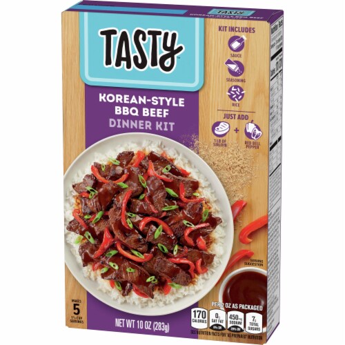 Tasty™ Korean Inspired BBQ Beef Dinner Kit Perspective: top