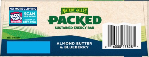 Nature Valley™ Packed Almond Butter & Blueberry Sustained Energy Bars Perspective: top