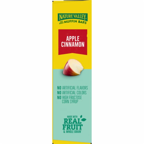 Nature Valley Soft Baked Muffin Apple Cinnamon Breakfast bars Perspective: top