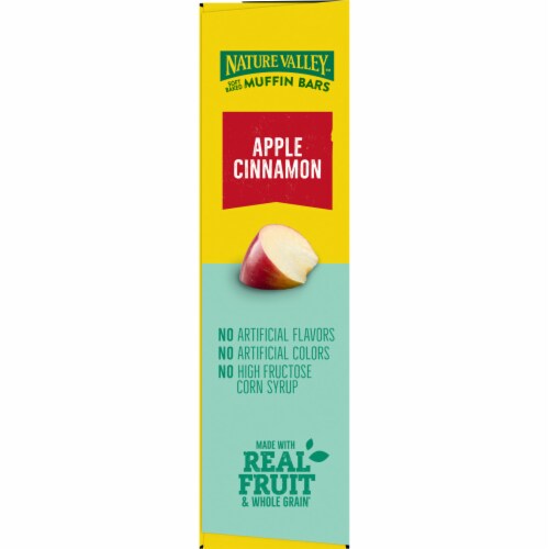 Nature Valley Soft Baked Muffin Apple Cinnamon Breakfast bars Perspective: top