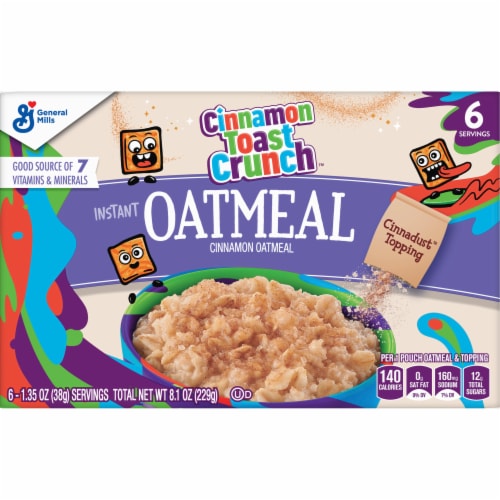 Cinnamon Toast Crunch Oatmeal Perspective: top