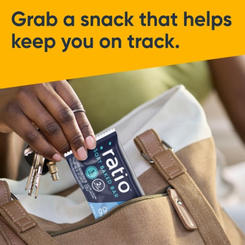 Ratio Soft Baked Chocolate Chunk Cookie Keto Friendly Bars Perspective: top