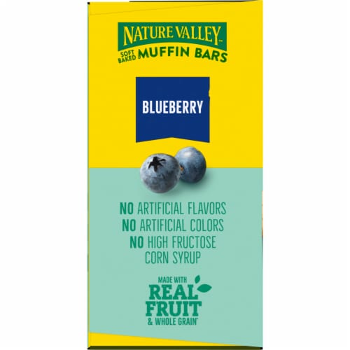 Nature Valley Soft Baked Muffin Blueberry Breakfast bars Perspective: top