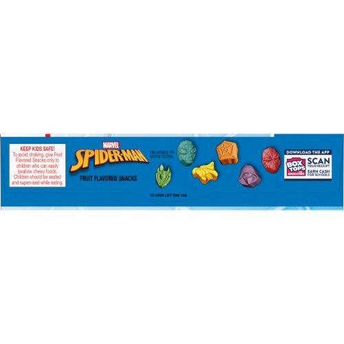Marvel Spider-Man Gluten Free Fruit Flavored Snacks Perspective: top