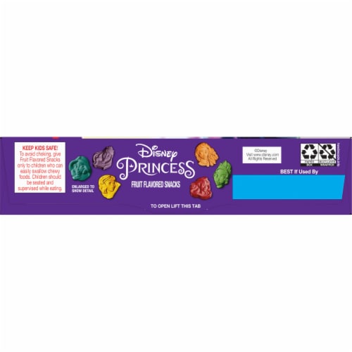 Disney Princess Fruit Flavored Snacks Treat Pouches Perspective: top