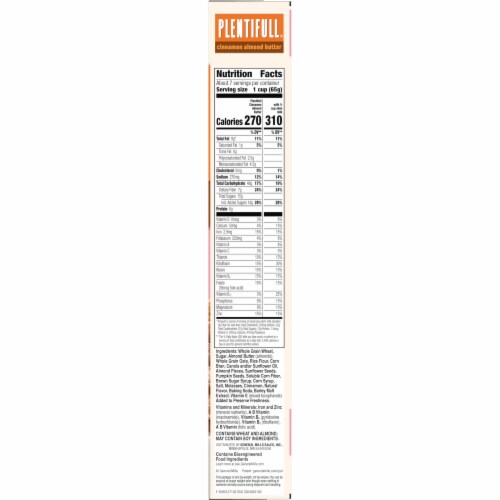 General Mills Plentifull™ Cinnamon Almond Butter Cereal Perspective: top