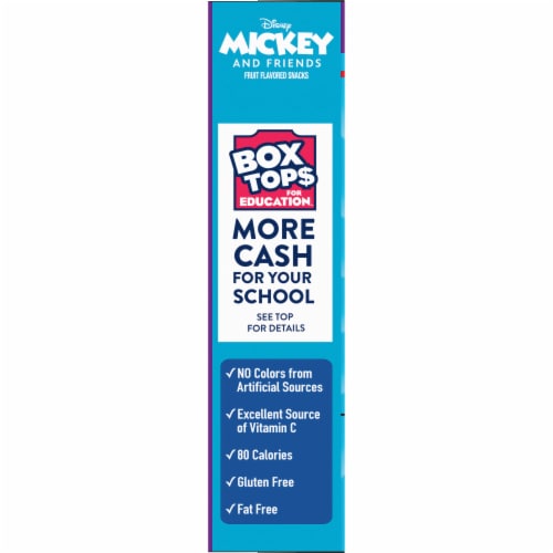 Disney Mickey and Friends Gluten Free Fruit Flavored Snacks Value Pack Perspective: top