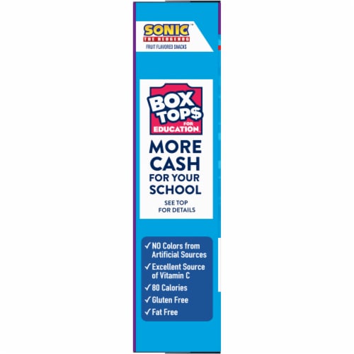 Betty Crocker Sonic the Hedgehog Fruit Snacks Perspective: top