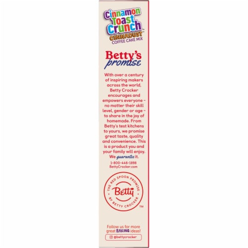 Betty Crocker Cinnamon Toast Crunch Coffee Cake Mix Perspective: top