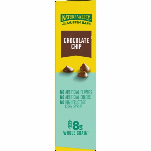 Nature Valley Chocolate Chip Soft Baked Muffin Bars Breakfast Snacks Perspective: top