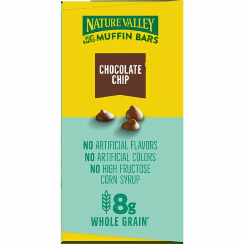 Nature Valley Chocolate Chip Soft Baked Muffin Bars Breakfast Snacks Perspective: top