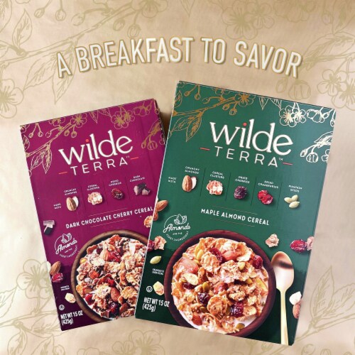 Wilde Terra High Fiber Dark Chocolate Cherry Cereal Perspective: top