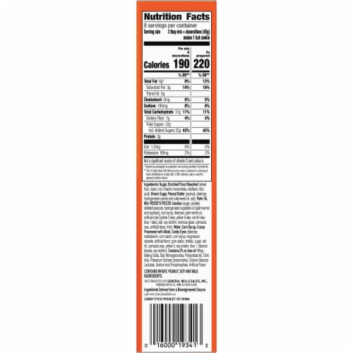 Betty Crocker™ Reese's Bats Peanut Butter Cookie Kit Perspective: top