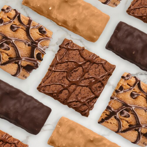 Fiber One Weight Watchers Fudge Chocolate Cookie Chewy Protein Bars Perspective: top