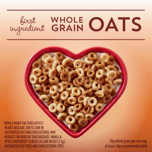 General Mills Vanilla Spice Cheerios Cereal Perspective: top