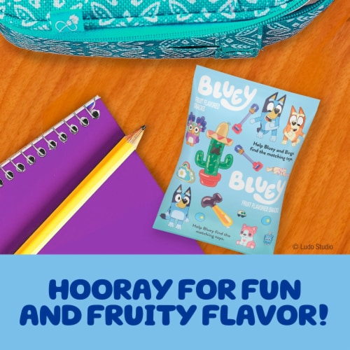 Bluey Gluten Free Fruit Flavored Snacks Perspective: top