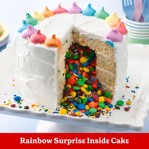 Betty Crocker™ Delights Super Moist™ Party Rainbow Chip Cake Mix Perspective: top